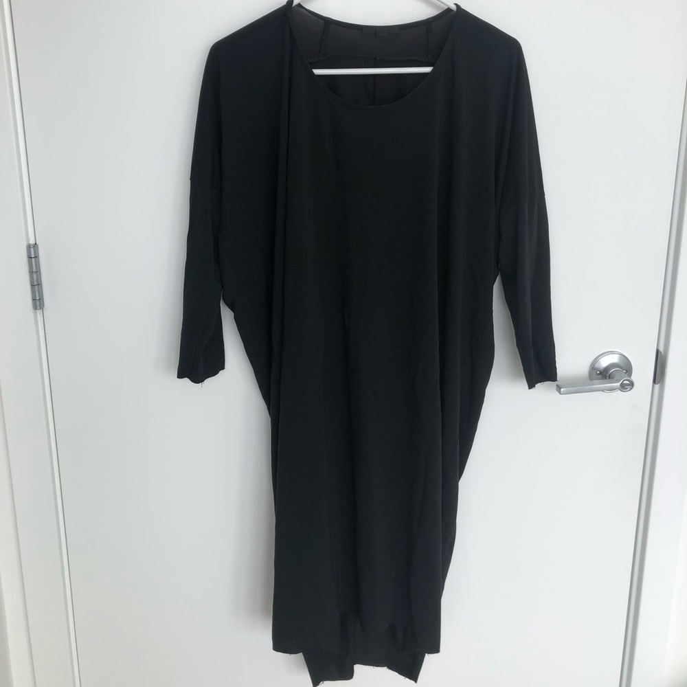 COS silky black dress